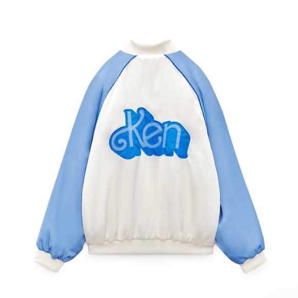 BARBIE x ZARA REVERSIBLE SATIN BOMBER JACKET - Picture 8 of 8